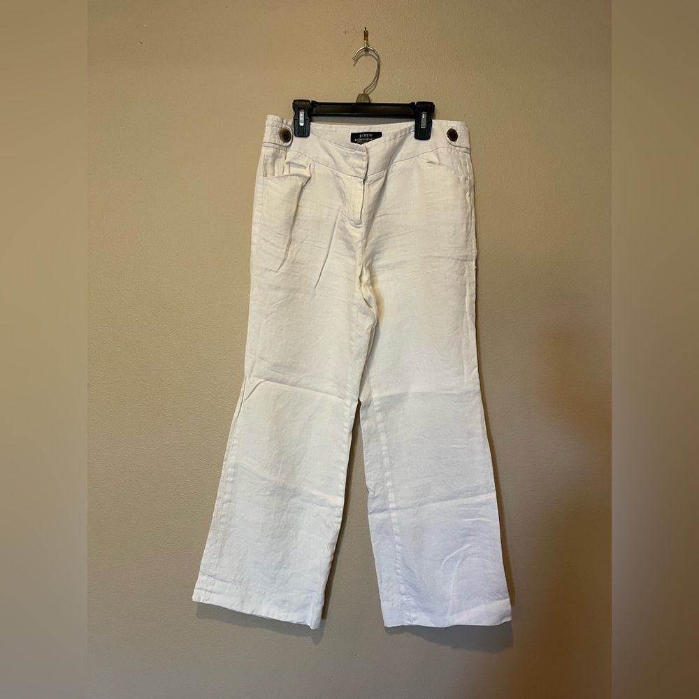 J. Crew Women's Cream Flare Jeans